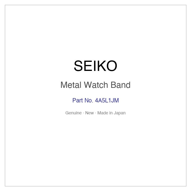 SEIKO 4A5L1JM Metal Watch Band for STPR025 STPR027 SUP003P1 SUP005P1 SUP225P1 and More Models