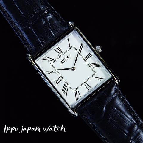 SEIKO SWR049 Essentials Steel 28.4 mm White Dial Rectangle Quartz