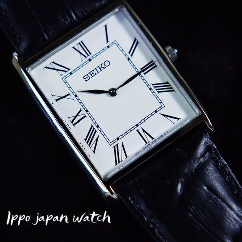 IPPO JAPAN WATCH SWR049 Watch - SEIKO Essentials Steel 28.4 mm White Dial Rectangle Quartz Men's Watch (Image 4)