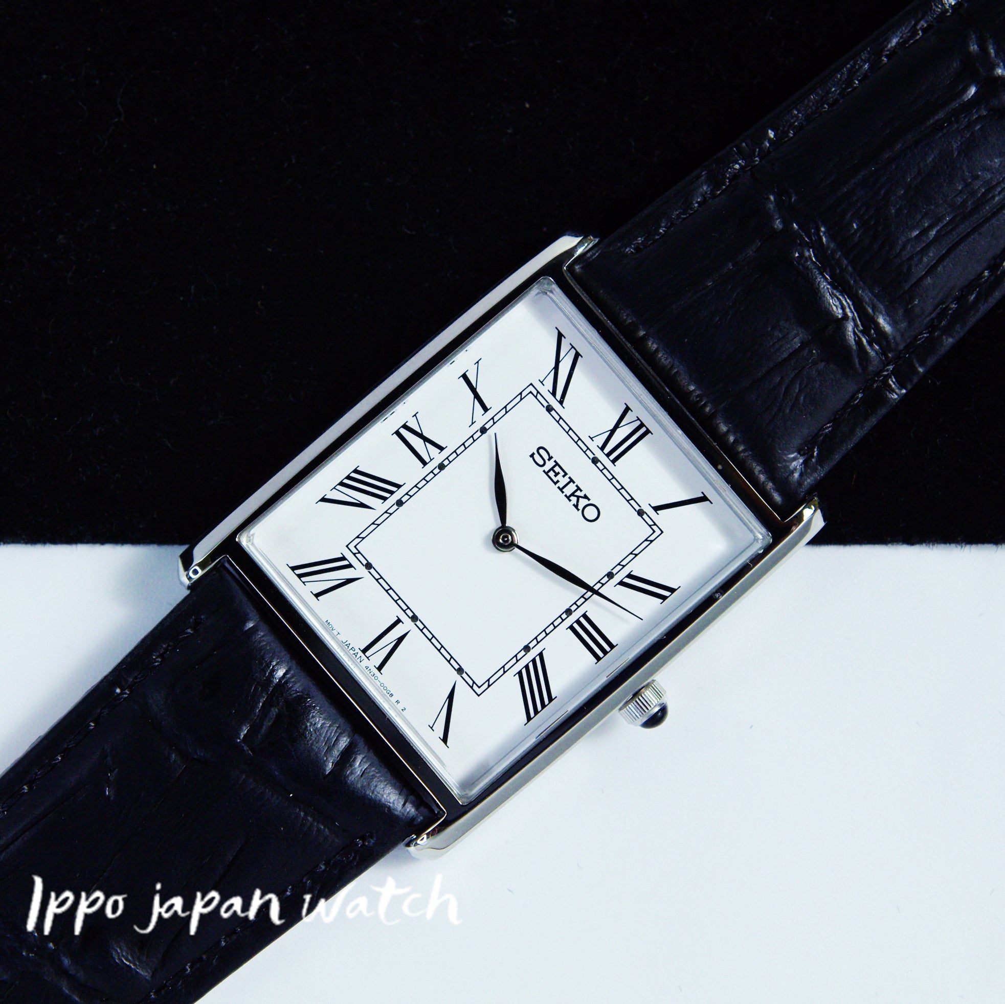 SEIKO SWR049 Essentials Steel 28.4 mm White Dial Rectangle Quartz