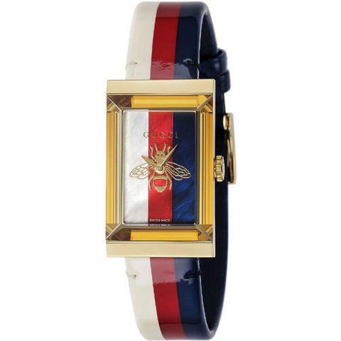 GUCCI G-Frame Red Watch with 2-Year Warranty YA147409 [Parallel Import]