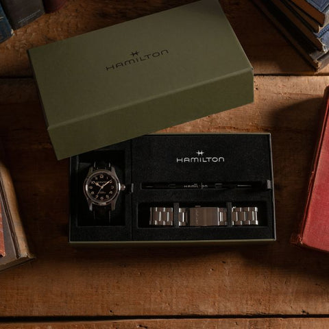 Hamilton H70605732 Watch - Khaki Field Murph 42mm Bracelet Bundle (Image 6)