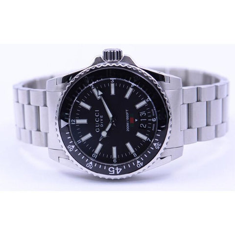 GUCCI Dive 2-Year Warranty YA136301 Black [Parallel Import]