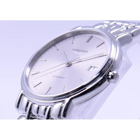 Longines Men's Men's Metal Belt Parallel Import 2-Year Warranty L4.821.4.72.6