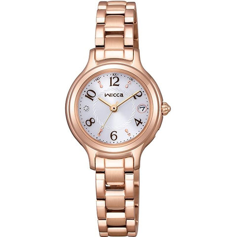 CITIZEN KS1-961-11 Watch - Women's Wicca Solar Tech Radio Watch with Metal Band