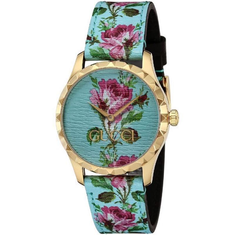 GUCCI YA1264085 Watch - G-Timeless Turquoise Watch with 2-Year Warranty [Parallel Import]