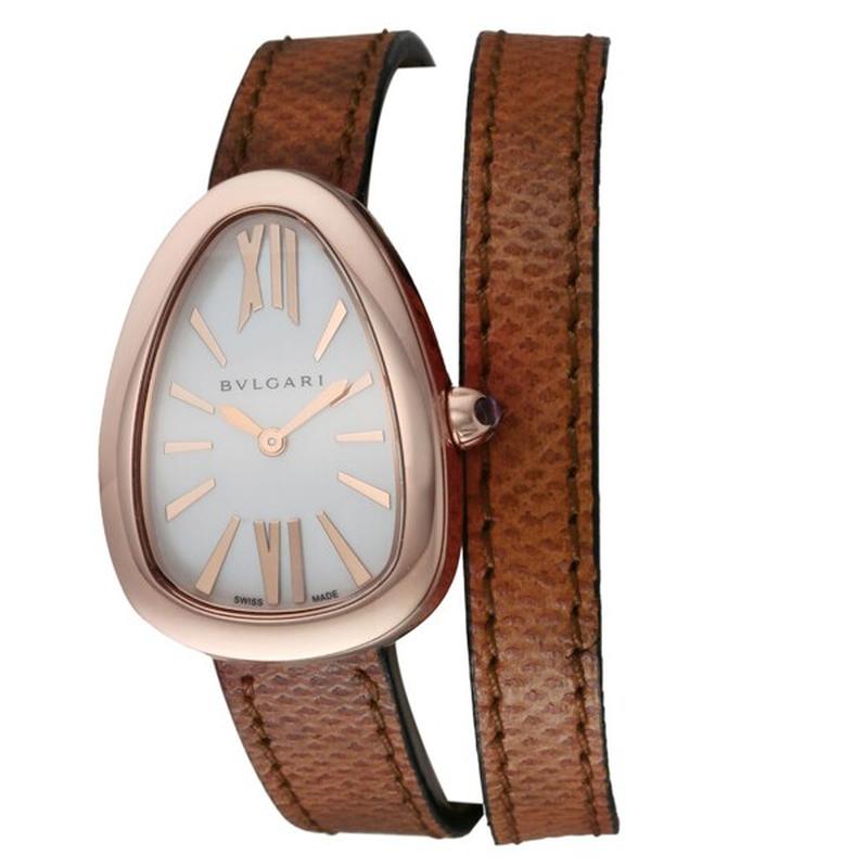 BVLGARI SPP32WGL Watch - Women's Leather Belt, Parallel Import, 2-Year Warranty