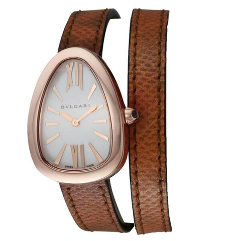 BVLGARI SPP32WGL Watch - Women's Leather Belt, Parallel Import, 2-Year Warranty