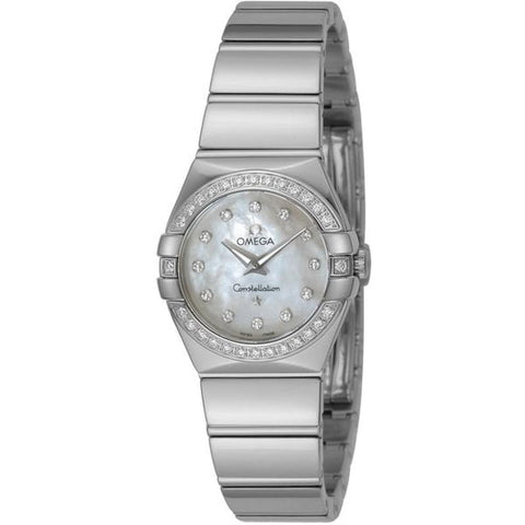 OMEGA 123.15.27.60.55.003 Watch - Ladies Omega Constellation White Pearl Parallel Import 5-Year Warranty