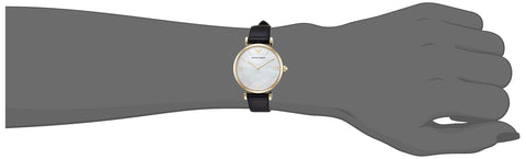 EMPORIO ARMANI AR1910 Women's Classic Gold Leather Band Watch