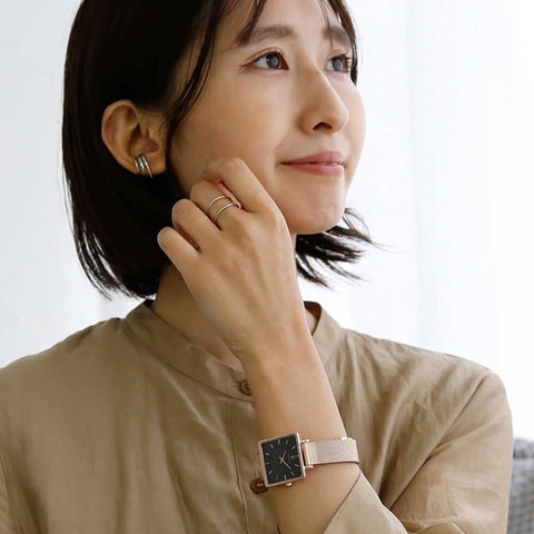 PIERRE LANNIER P008F938 Square Black Dial Women's Watch