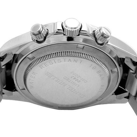 DANIEL MULLER DM-2003WH Chronograph Stainless Steel Men's Watch