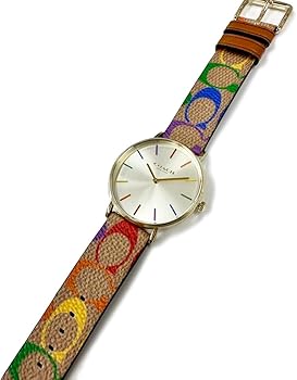 COACH 14504075 Watch - Perry White Leather Handbag with 2 Year Warranty Stylish Design Versatile for Everyday Use