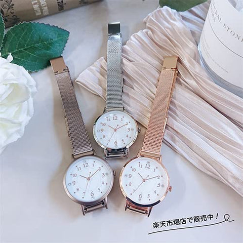 SUN FLAME 42L818-S Slim Mesh Women's Quartz Watch