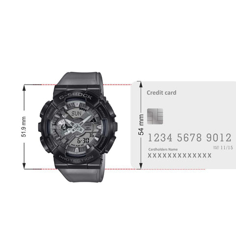 CASIO G-Shock GM-110MF-1A Analog-Digital Matte Black Watch