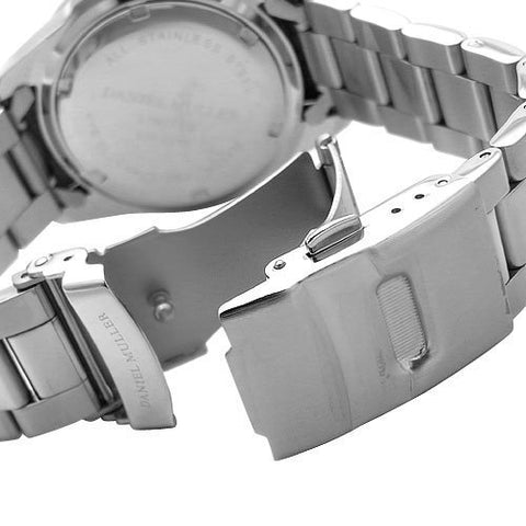 DANIEL MULLER DM-2018BK Stainless Steel Diver's Watch