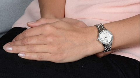 SEIKO SUR695P1 Diamond Accent Stainless Steel Women's Watch