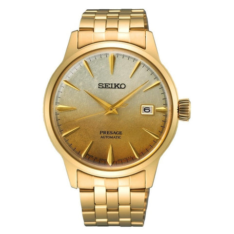 SEIKO Presage SRPK46J1 Automatic Gold Dress Watch