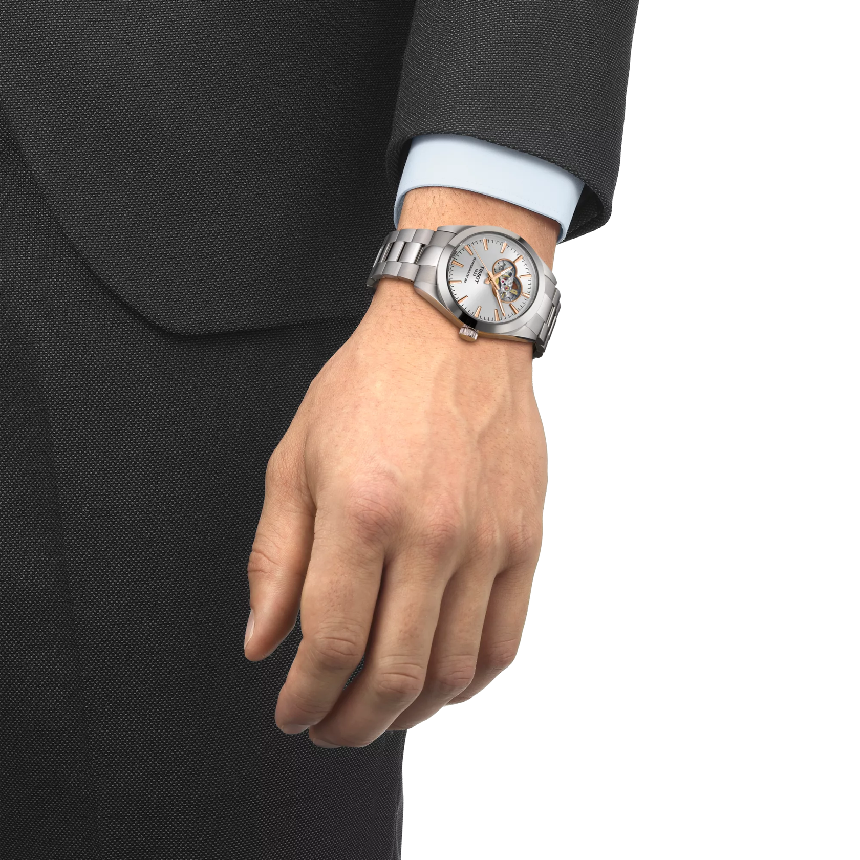 TISSOT T127.407.11.031.01 Watch - Elegant Swiss Quartz Water Resistant Stainless Steel Bracelet Classic Design (Image 8)