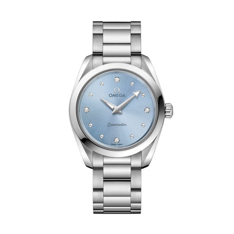 OMEGA 220.10.28.60.53.001 OMEGA Seamaster Aqua Terra 5-Year Warranty Blue Dial - Luxury Swiss Watch