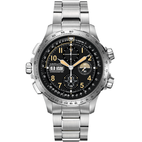 Hamilton H77796135 Watch - Khaki Aviation X Wind Day Date Auto Chrono LIMITED EDITION