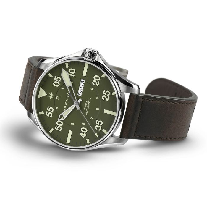 Hamilton H64735561 Watch - Khaki Aviation Pilot Schott NYC - Limited Edition (Image 4)