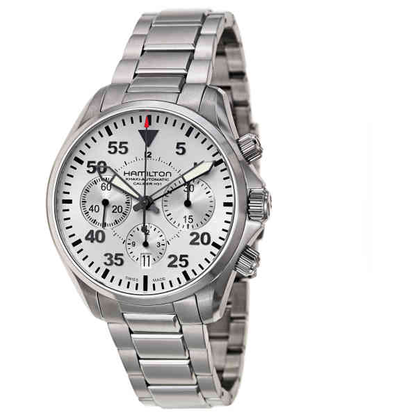 Hamilton H64666155 Watch - Khaki Aviation Khaki Pilot Auto Chrono (Image 3)