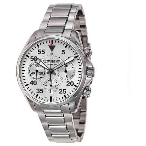 Hamilton H64666155 Watch - Khaki Aviation Khaki Pilot Auto Chrono (Image 3)