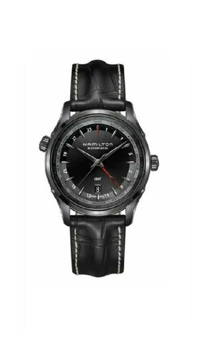 Hamilton H32685731 Watch - Jazzmaster Jazzmaster GMT Full Black Limited Edition (Image 3)