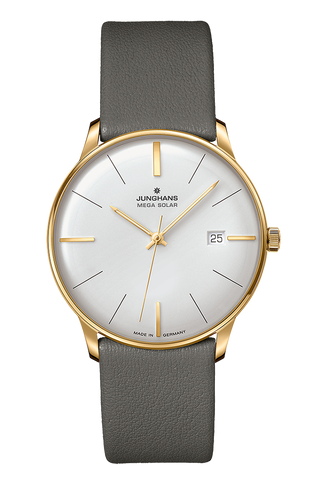 Junghans Meister MEGA Solar 59_7601_02 Solar Powered 38mm Unisex Watch