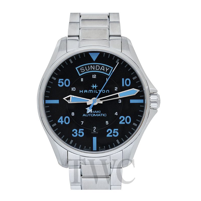 Hamilton H64625131 Watch - Khaki Aviation Khaki Pilot Day-Date - Air Zermatt Auto (Image 9)