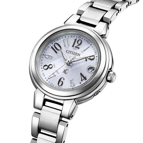 CITIZEN ES9430-54B Watch - Women's xC Eco-Drive Radio-Controlled Watch - Stainless Steel Line Happy Flight Series (Image 4)