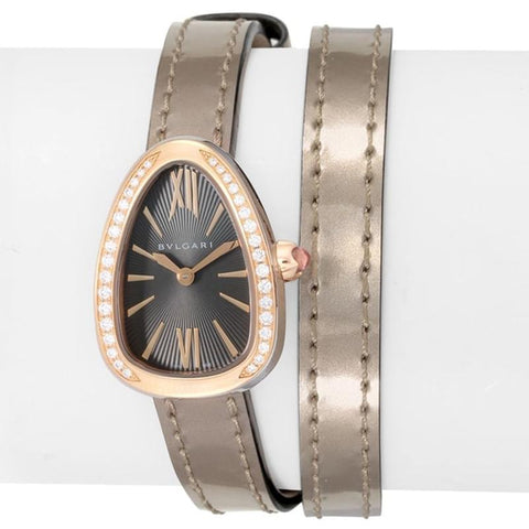 BVLGARI SP27C6SPGDL Watch - Serpenti Ladies Leather Belt Parallel Import 2-Year Warranty