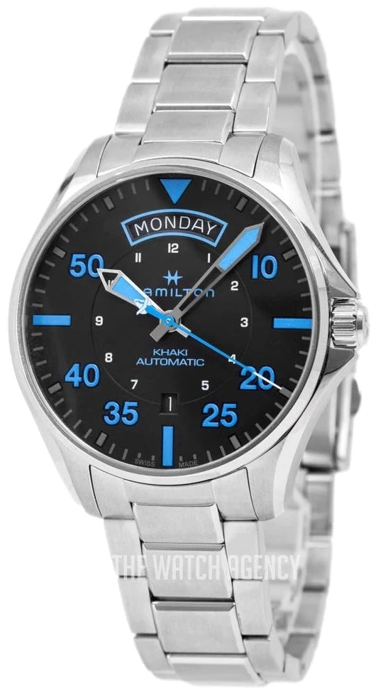 Hamilton H64625131 Watch - Khaki Aviation Khaki Pilot Day-Date - Air Zermatt Auto (Image 7)