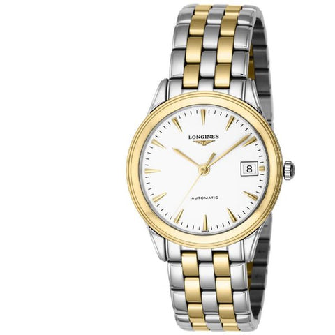 Longines Flagship 5-Year Warranty L4.774.3.22.7 White (Bezel: Gold) [Parallel Import]