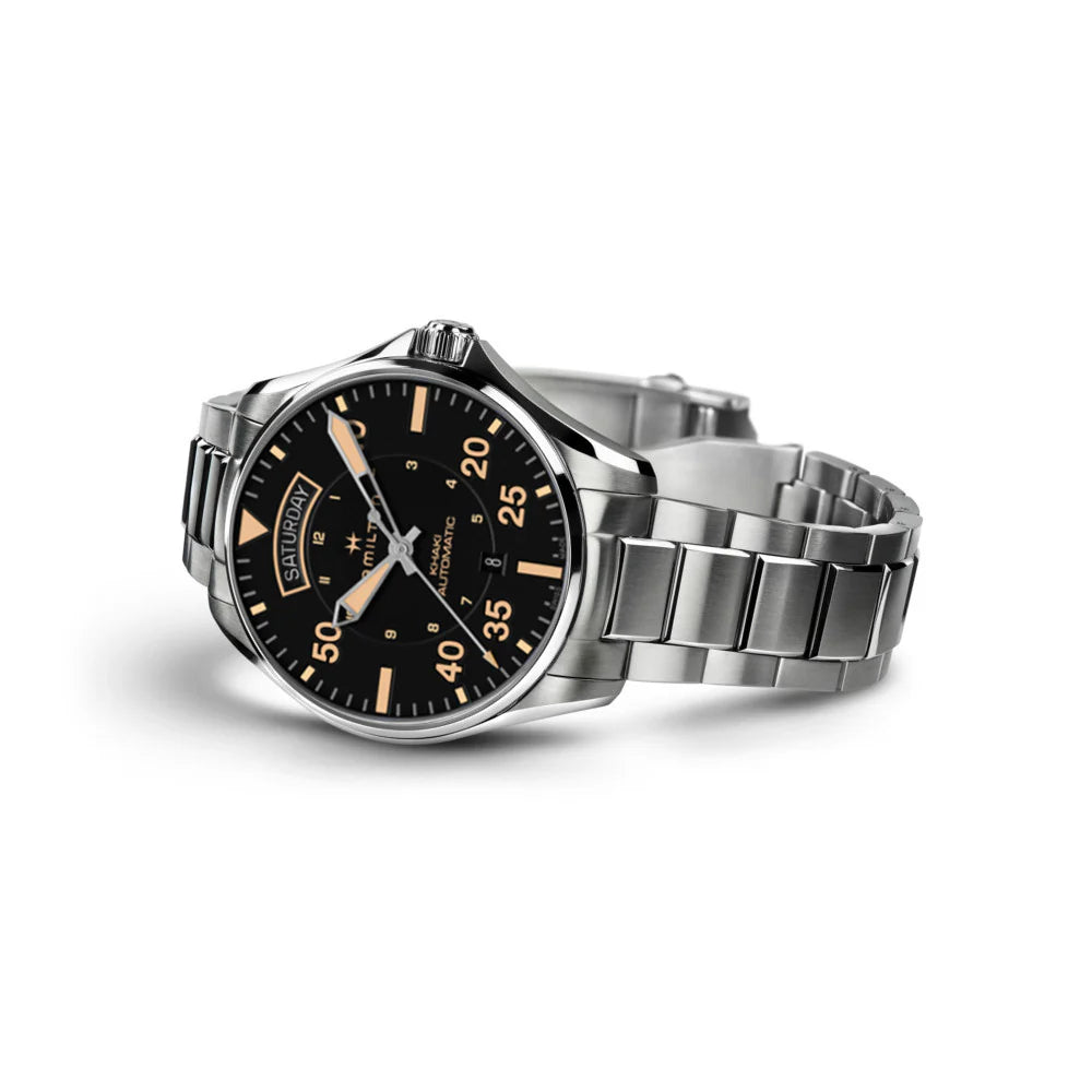 Hamilton H64645131 Watch - Khaki Aviation Day Date Auto (Image 3)