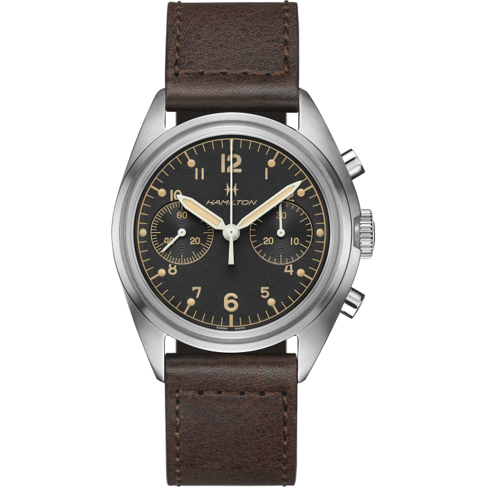 Hamilton H76409530 Watch - Khaki Aviation Pilot Pioneer Mechanical Chrono