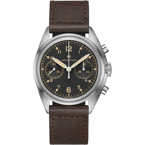 Hamilton H76409530 Watch - Khaki Aviation Pilot Pioneer Mechanical Chrono