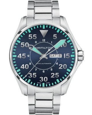 Hamilton H64715145 Watch - Khaki Aviation Pilot Day Date Auto (Image 6)