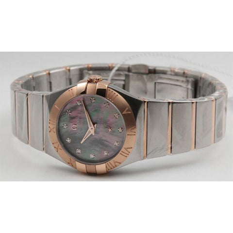 Omega Constellation Quartz Ladies' Watch with Metal Bracelet, Parallel Import, 5-Year Warranty. Model: 123.20.27.60.57.006.