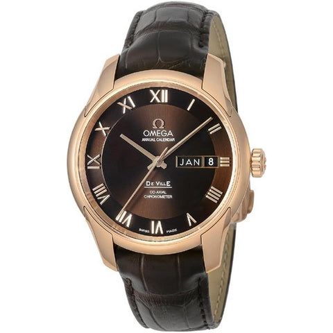 OMEGA 431.53.41.22.13.001 Watch - De Ville Brown Parallel Import 5-Year Warranty