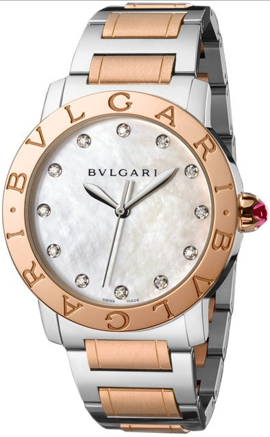BVLGARI BBL37WSPGL/12 Watch - Bvlgari - 2-Year Warranty, Elegant White Design, Luxury Timepiece [Parallel Import]