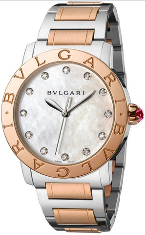 BVLGARI BBL37WSPGL/12 Watch - Bvlgari - 2-Year Warranty, Elegant White Design, Luxury Timepiece [Parallel Import]