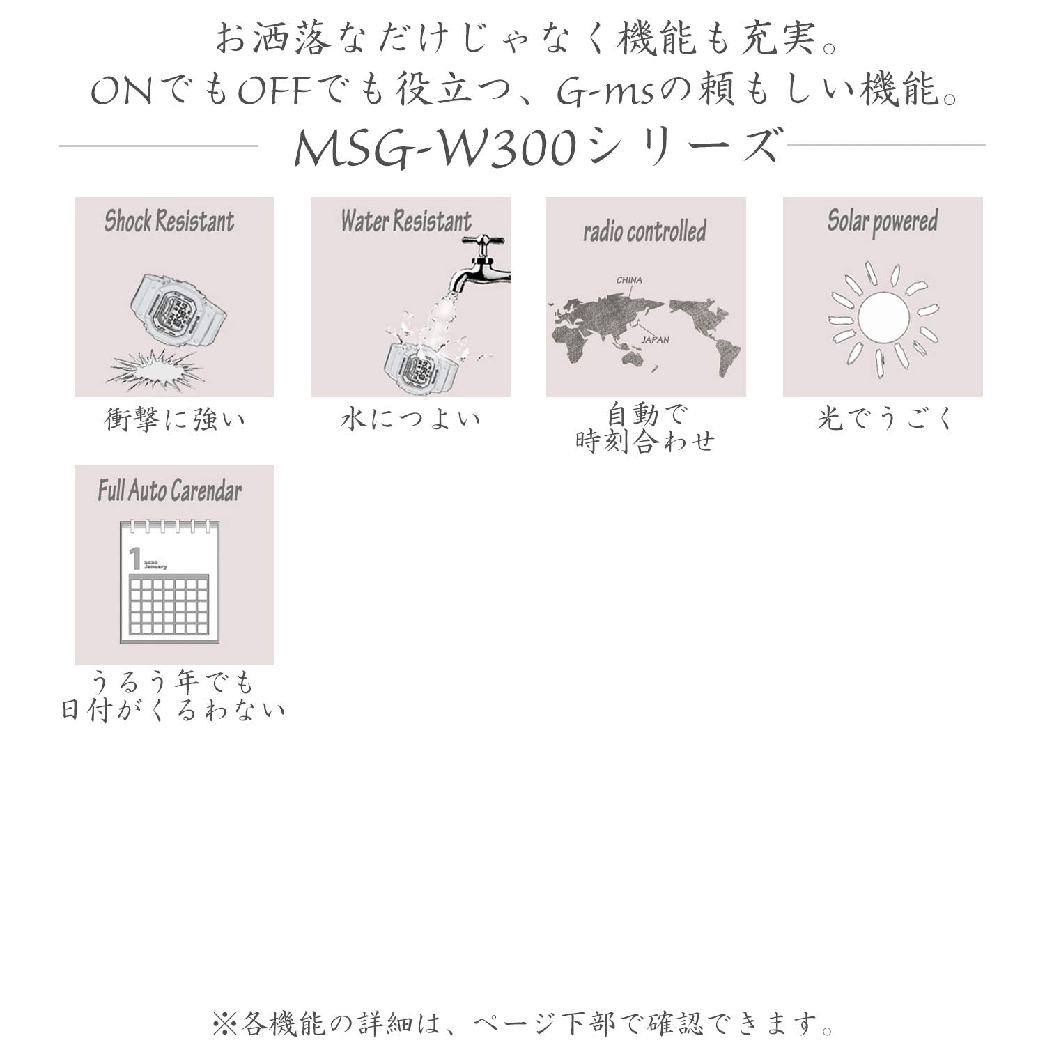 CASIO MSG-W300G-7AJF Baby-G WATCH