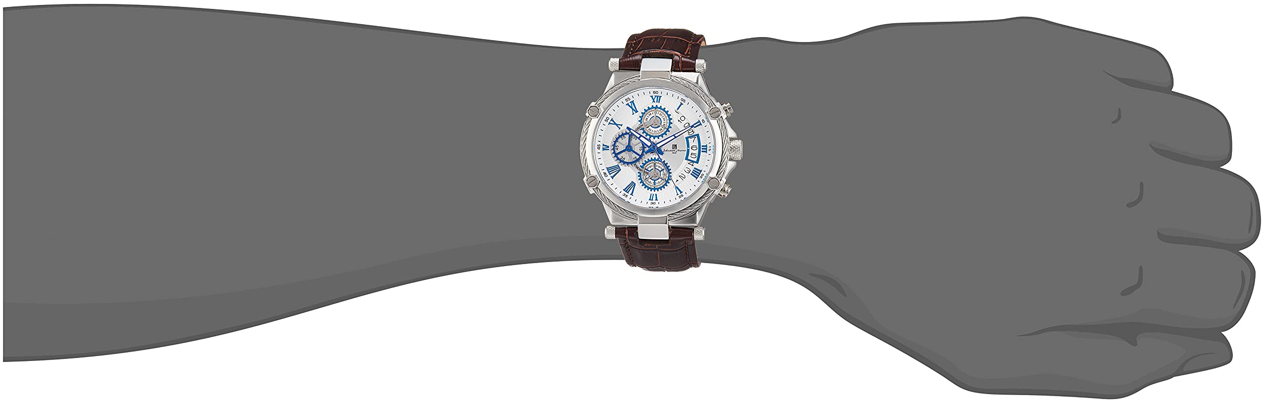 SALVATORE MARRA SM18102-SSWH WATCH