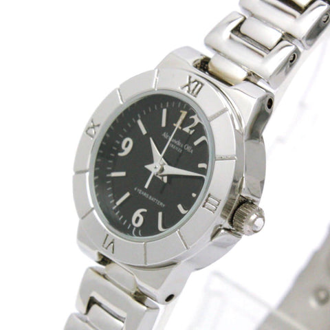 Alessandra Olla AO-220-1 Round Black Dial Women's Watch