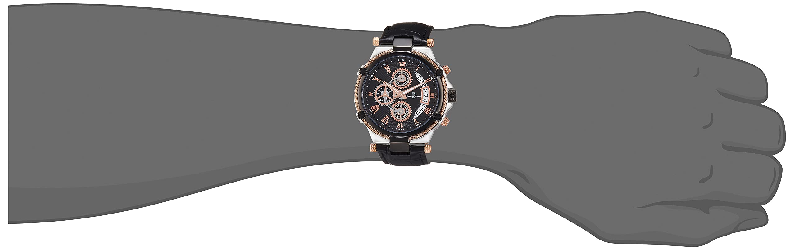 SALVATORE MARRA SM18102-PGBK WATCH
