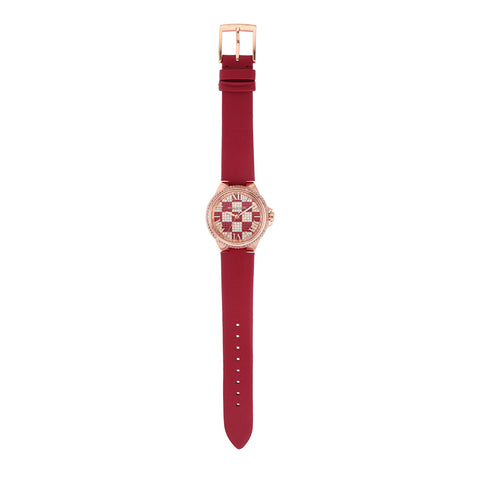 MICHAEL KORS Camille MK4701 Women's Red Leather Watch