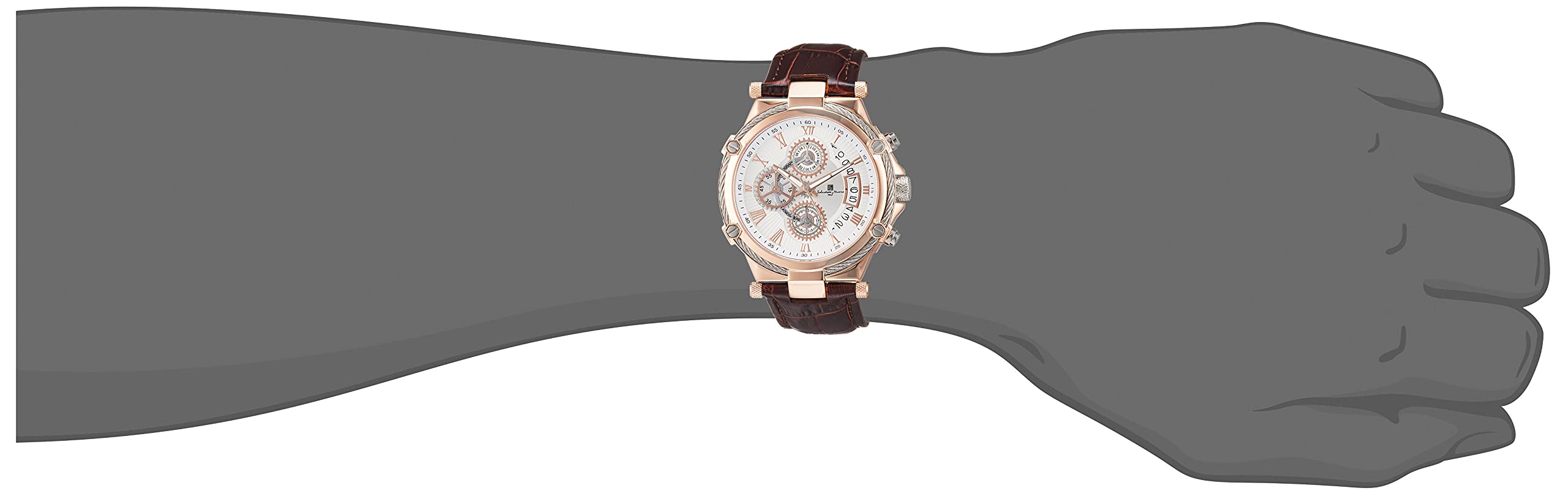 SALVATORE MARRA SM18102-PGWH WATCH