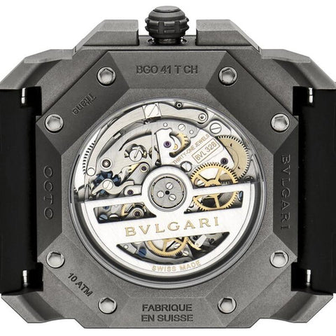BVLGARI BGO41C14TVDCH Watch - Men's Watch with Rubber Strap, Parallel Import, 2-Year Warranty (Image 5)